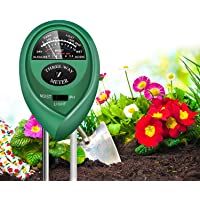 Fallcon Medidor Humedad Plantas-Sensor Tierra 3 en 1 Medidor de PH Medidor de Luz-Humedad-Ácido para Planta-Jardín…